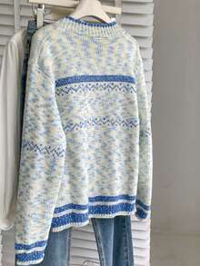 Winter Snowflake Embroidered Knit Cardigan Women – Cozy Festive Cardigan For Christmas Holiday - Apricot - View 3
