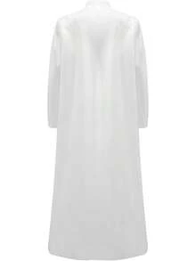 Bata de casulla para hombres, bata de iglesia, bata de coro, ministro, clero, púlpito litúrgico de 5 colores, disfraz de Halloween - Blanco - Ver 6