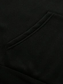 Troll CoWork Hard Hoodie Print,250g Polyester Men's And Women's Clothing Casual And Cozy Hoodies Leyo,  Long Sleeve Hooded Sweatshirt, Casual Versatile Top For Autumn Winter - 黑色 - 查看 5