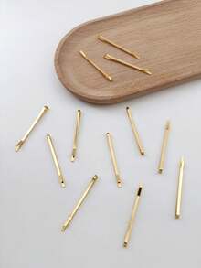 12pcs Women's Basic Smooth Metal Hair Clips, Minimalist Hair Claws For Buns, Bangs, Steel Clips, Side Clips Hair Accessories - Multicolor - View 4