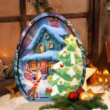 LaoJieYuan 2026 New Style Christmas Desktop Diamond Art Kits 5D DIY Diamond Art Tabletop Decorations Kit Creative 3D Santa Claus Gift For Home Decor Diy Crafts Diamond Art Painting Diamond Painting Diamond Art Diamond Art Painting Christmas Decorations Halloween Decorations Diamond Art Accessories Craft Supplies Bedroom Decor