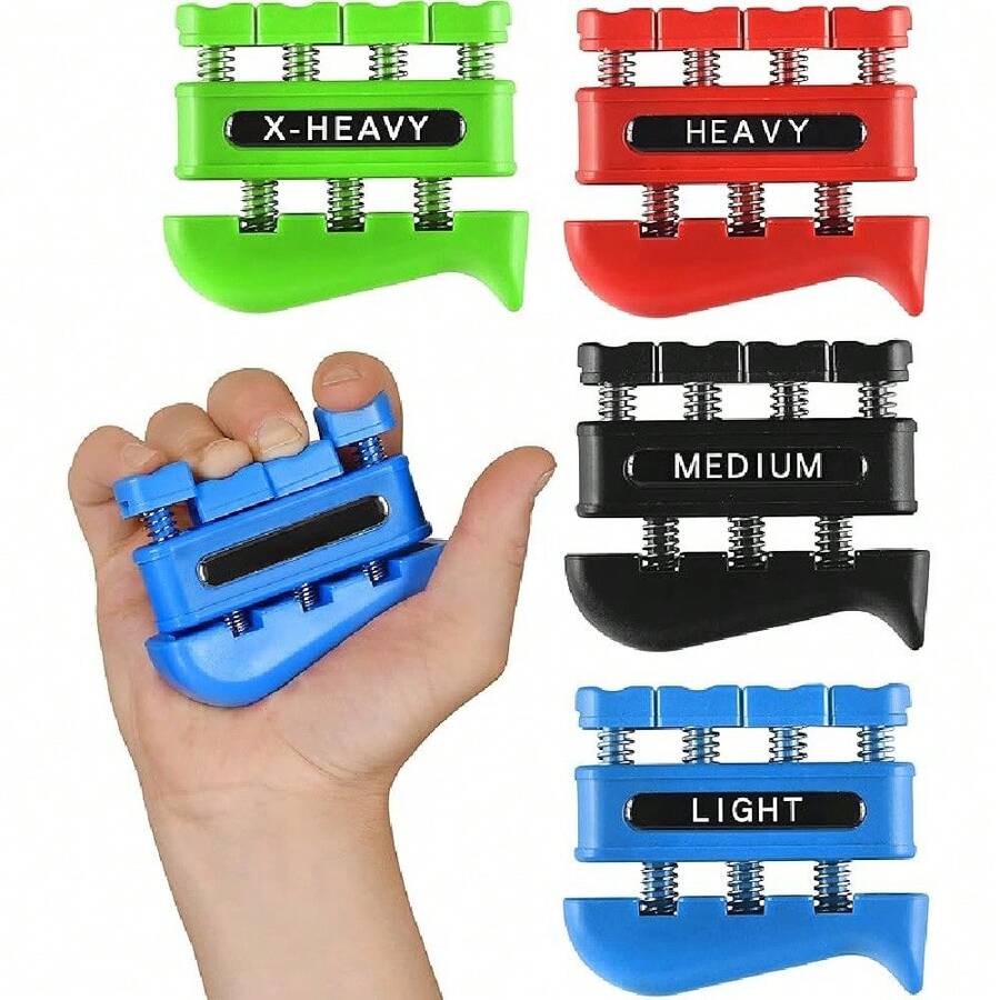 1PCS Hand Grip Strengthener Finger Exerciser Grip Exercise Equipment Finger Strengthener Forearm And Hand Strengthener Suitable For Musicians, Rock Climbers, Etc. - 隨機 - 查看 1