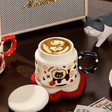 Mugs - 水果黑貓杯黑把蘋果(附彩盒) - 查看 4