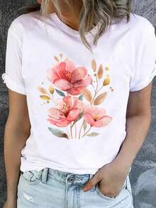 2025 Champion Tank Davis All Match American Fashion Brand Printed Men's And Women's Loose Summer Loose Short Sleeve T Shirt - 白色 - 查看 1