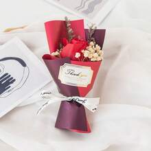 Ramo de flores artificiales, rosa, girasol, margarita, flores de jabón decorativas, ramo de flores falsas al por mayor para comercio electrónico transfronterizo