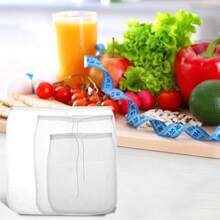 3 Pcs Nut Milk Bag  Strainer Nut Bags Reusable Multiple Usage  Strainer Bag For Straining Almond Soy Milk Greek Yogurt Professional Cold Brew Coffee Tea Beer Celery Juice Fine Nylon Mesh# DOUYYY