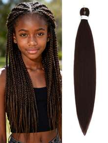 24 Inch Pre-Stretched Deep Purple Hair Extensions, 1 Piece, Suitable For Braiding & Cosplay (24 Inch (1 Pack), Deep Purple) - Multicolor - View 13