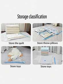 10/9/5/1真空收纳袋 旅行压缩袋 透明压缩袋 夏季衣物收纳袋 PVC防水收纳袋 防虫防霉收纳袋 - 彩色 - 查看 4