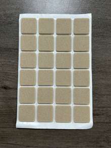 24 قطعة من وسادات الأثاث المصنوعة من الشعر الاصطناعي - واقيات غير انزلاقية لأرجل الكراسي لحماية أرضيات الخشب الصلب والأسطح المعدنية للأثاث والأرضيات - باللون البيج المحايد، متعددة الأحجام