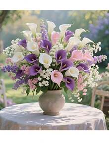 36pcs Christmas Beauty Bouquets, Colorful Mix And Match, Decorative Illustrations, Perfect For Home Decoration, Wedding, Family, Office Decoration, Mother's Day Flower Arrangement, Outdoor Living Room, Valentine's Day, Center Decoration, Living Room Flower Arrangement, Birthday Holiday Party Decoration Supplies, New Year Celebration And Other Holiday Decoration Supplies