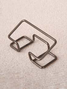 1pc Hollow Business Card Holder Creative Product Storage Box, Office Display, Ideal Gift, Multiple Colors To Choose From, Essential For Business Office, High-End Line Design Business Card Display Stand, Multiple Fashionable Colors To Choose From, Simple Desktop Vertical Business Card Holder