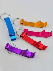 Portable Multifunctional Metal Bottle Opener, Can Be DIY As Keychain, Suitable For Outdoor Camping, Restaurants, Cafes, Festivals, Birthdays, Parties, Weddings, And Ideal Small Gift