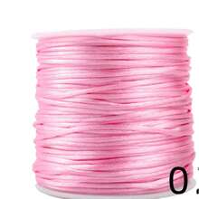 Sârmă decorativă din nailon satinat 50 m/1,5 mm - bijuterii cu împletituri, realizare de coliere DIY, brățări, decorative - sfoară moale, durabilă și versatilă