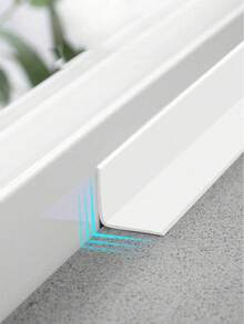 1卷3.8厘米宽白色地板密封胶带，防水防霉，适用于厨房、浴室、卫生间、家居装饰，易于使用，适合家居装饰、春季装饰、生日、毕业礼物、浴室配件、浴室工具 - 白色 - 查看 3