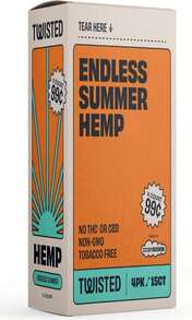 Twisted Hemp Wraps Natural Cigarette Rolling Papers Display | 4 Wraps Per Sleeve | Pack Of 15 | 60 Wraps Total - ColorD - 查看 5