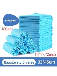 100 pezzi/50 pezzi/40 pezzi/20 pezzi Tappetini assorbenti per animali domestici, 4 stili con diverse dimensioni e quantità, adatti per animali domestici di piccola/media/grande/extra large, cani, gatti e altri animali domestici, super assorbenti, a prova di perdite, resistenti agli odori, facili da pulire, tappetini usa e getta per l'addestramento di cuccioli, per uso interno