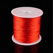 Sârmă decorativă din nailon satinat 50 m/1,5 mm - bijuterii cu împletituri, realizare de coliere DIY, brățări, decorative - sfoară moale, durabilă și versatilă