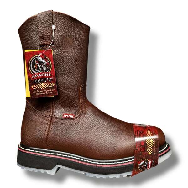 Bota De Trabajo Uso Rudo Suela Hule Antiderrapante 100% Piel COSIDO WELT GOODYEAR SUELA HIELO APACHE BOOTS