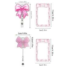 1 Conjunto (Clipe de Crachá + Porta-Cartão + Cordão) Porta-Crachá Floral Preto, Carretel de Crachá Versátil com Cordão Retrátil Destacável Ajustável, Clipe de Crachá e Protetor de Cartão de Identificação Adequado para Enfermeiras, Médicos, Funcionários de Escritório, Estudantes, Professores (Série Preta)