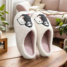 Cozy Plush Halloween Pumpkin Slippers, Non-Slip Fluffy Design - Murderer - View 10