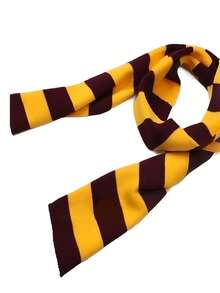 1 Stück Schal für Frauen, Halloween Kostüme, Cosplay Herbst und Winter vielseitiger gestreifter langer Schal im College-Stil, Schmuck & Accessoires, geeignet für Halloween Cosplay Party.
