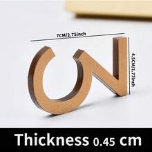 7 Cm Gold, Silver, Black, 0-9 Number House Number, Acrylic Mailbox Number, Office Door Number Sticker, Number Plate To Enhance The 3 Effect