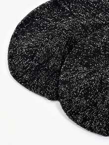 3 Pairs/6 Pairs Random Women Socks, Autumn/Winter Shiny Silver Thread Fashion Luxurious Crew Socks - Multicolor - View 10