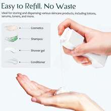 1 件白色真空泵瓶、塑料面霜罐、面膜瓶、化妆品可再填充容器、药膏罐、优质厚塑料分配瓶，适用于面霜、乳液、蜡烛等。 - 茶色 - 查看 2