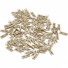 300 Pinzas de Madera para Ropa, Pinzas para Ropa, Clips de Fotos Decoración de Pared, Pinzas de Madera para Papel de Fotos, Oficina, Hogar, Arte - 1 - Ver 5