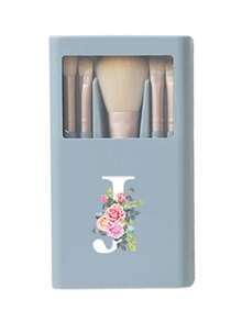 5 Stücke/Set tragbarer Makeup-Pinsel-Set mit Spiegel, Muster mit weißen Gänseblümchen Buchstaben A-Z, verpacktes Makeup-Pinsel-Set, multifunktionaler Makeup-Pinsel mit Spiegelbox, Mini-Multifunktions-Makeup-Stift, Foundation-Makeup-Pinsel, Lidschatten-Pinsel, Grundlagen-Beauty-Tool-Mischpinsel. Der Makeup-Organizer-Ständer enthält Makeup-Pinsel, praktisches Mädchen-Geschenk-Makeup-Tool-Set, ideal als Geschenk, tragbare Reiseutensilien, Reisebedarf, Pinsel-Set, Makeup-Pinsel-Set, Makeup-Set komplett, Makeup-Pinsel-Set, komplettes Makeup-Set, Pinsel-Set, Makeup-Pinsel-Set, Makeup-Geschenkset, Set