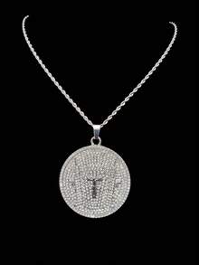 1pc Fashion Creative Cross & Jesus Pendant With 13mm Miami Cuban Chain, Men's Hip Hop Rock Street Style Cross & Jesus Pendant Necklace, Punk Retro Necklace, Suitable For Daily Wear Or Party, Valentine's Day Gift, 2 Chain Options - Silver - View 7