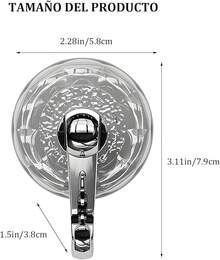 6 Piezas Ganchos de Pared Adhesivos, Ganchos Sin Taladro y Sin Daños, Soporte Fuerte para Cocina, Baño, Oficina, Organizador de Espacios (Color Blanco) - estilo 4 - Ver 2