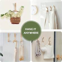 木制衣帽钩，天然橡木墙钩，复古装饰木制墙钩，收纳架，重型壁挂式挂钩