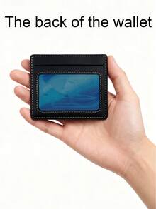 Suport de card cu mai multe sloturi pentru carduri, pentru husă de card compactă din piele PU neagră, portofel pentru carduri, pentru uz zilnic, design practic: sloturi multiple pentru carduri de credit, carduri de identitate, carduri bancare, bani pentru permis de conducere; piele PU anti-zgârieturi pentru durabilitate, potrivit pentru lucrătorii la birou, studenți, cumpărători, navetiști, excursii la cumpărături, navete de afaceri.