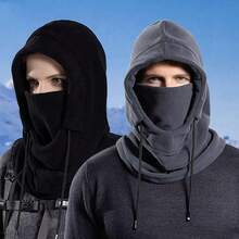 2 Pack Pasamontañas para Hombre y Mujer, Balaclava para el Sol, Protección UV y Transpirable, Pasamontanas para Moto, Ciclismo, Senderismo y Esquí - Negro y negro - Ver 9