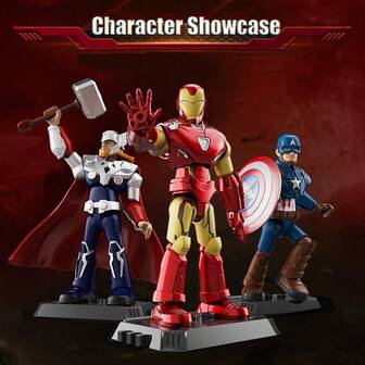  BLOKEES  Heroes Building Blocks Series 1 Blind Box (1 Piece), Model Set For Ages 10+ | Collectible Action Figure Building Set | Toy Gift For Adults