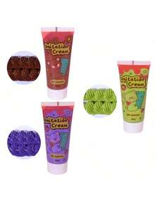 3pcs Candy Color Simulated Cream Clay DIY Phone Case Decor Craft Set, 50ml*3 Random Silicone Cream Clay Suitable For DIY Jewelry - Multicolor - View 14