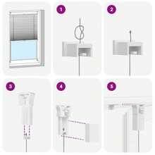 Tende plissettate 40x125 cm bianche - Bianco - Visualizzare 5