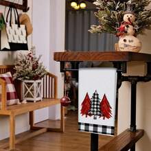 2/4 pièces Set Serviettes de Noël, Joyeux Noël, Serviettes de Cuisine Super Absorbantes, Séchage Rapide, Serviettes Imprimées en Polyester, Chiffons de Nettoyage de Cuisine, Chiffons, Fournitures de Cuisine. Cadeau de Noël!