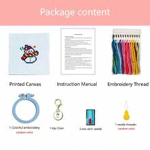 Christmas Series DIY Cross Stitch Kit | Keychain Pendant Craft Set (5pcs/3pcs Options) Includes Embroidery Hoop, Needles & Threads, 11CT Printed Fabric | Christmas Gift Decoration Pack 5pcs Printed Card Set Includes 11CT Embroidery Fabric, Needles & Threads, Christmas Decor Pendant, Handmade Gift