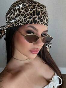 Gafas de moda para mujer, gafas con montura dorada retro elegante, gafas de moda con montura poligonal, adecuadas para fotografía callejera, viajes diarios, gafas decorativas, forma geométrica - Marrón - Ver 12