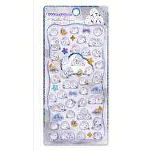 3D Cute Stickers, Reusable Cartoon Scene Stickers, Fun DIY Scrapbooking Planner Journal Notebook Laptop Phone Case Stickers, Adult Hollow Embossed Style