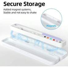 USTIYA Funda de transporte magnética para lápiz compatible con Apple Pencil 2da generación y 1ra generación caja de almacenamiento de lápiz para accesorios de lápiz  Galaxy Tab S Blanco - como en la foto - Ver 3