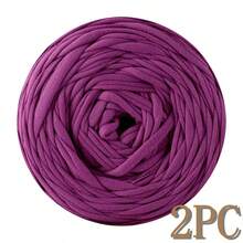 1/2pcs T-Shirt Yarn, Large 300g ± 20g T-Shirt Yarn Roll - 2cm Wide, Woven Fabric Knitted Yarn, Soft & Versatile For DIY Crafts, Used For Crocheting And Knitting Bags, Cushions, Dolls, Blankets, Slippers, Handicraft Crochet Projects, Available In Multiple Colors, Multicolor Yarn | Polyester Yarn | Acrylic Yarn | Crochet Yarn | Crafting Yarn | Vibrant Yarn Balls | Versatile Crafting Material, Knitting Accessories And Supplies