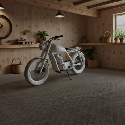 4mm Thick Garage Rubber Floor Mat, Workshop Garage Floor Mat Roll, Multi-Functional Workbench Mat, Floor Firmness Protector, Surface Protection Mat, Indoor And Outdoor, Shed Garage Workshop, Commercial Kitchen, Store, Roll Width 170cm, Black