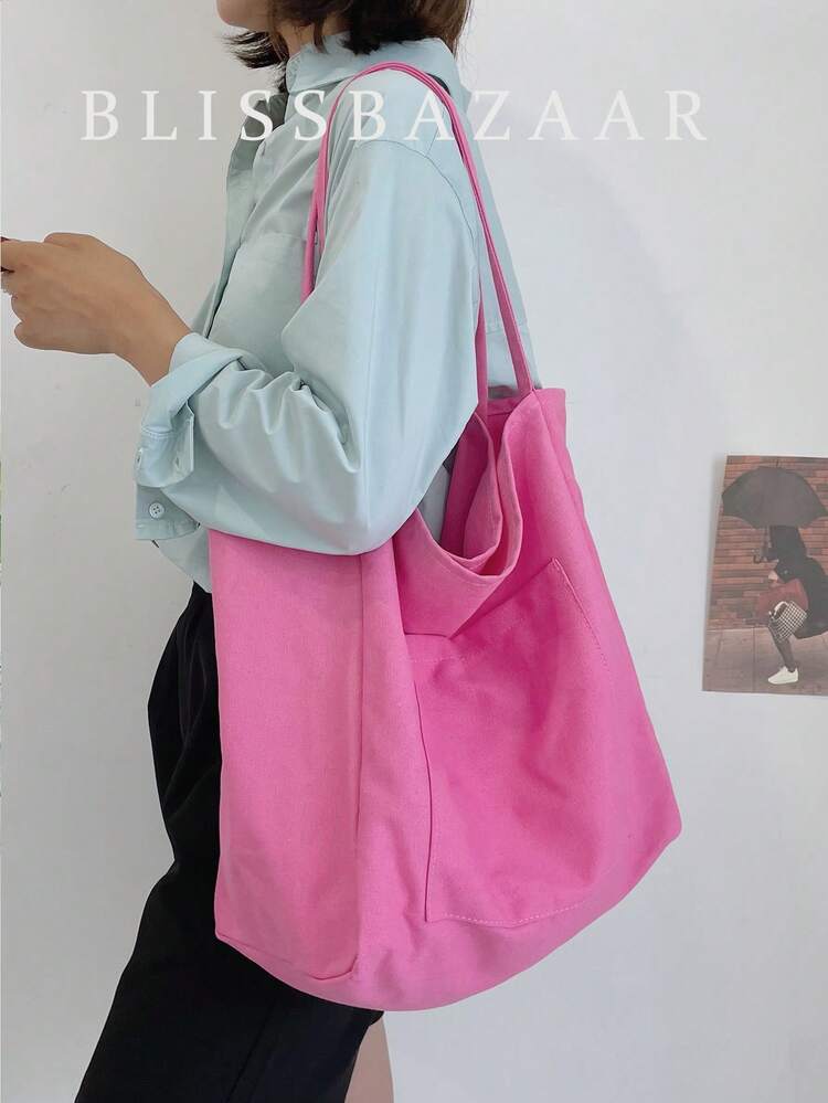 Minimalist Large Tote Bag, Canvas Bag