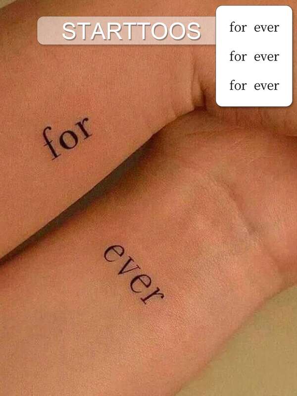 STARTTOOS 临时手指纹身贴纸，简约精致的Y2K迷你人物设计，适用于情人节、狂欢节、音乐节、DIY派对节日礼物，防水防晕染防褪色，可持续1-2周，天然植物成分，适用于手指、耳朵、肩膀、脖子、锁骨等部位。