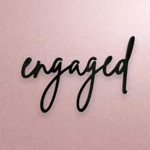 DAcrylic Black Engaged Cake TopperEngagement Cake Topper Engagement Party Decorations Bride To Be Bridal Shower Bachelorette Party Plies10 - như hình ảnh - Xem 2