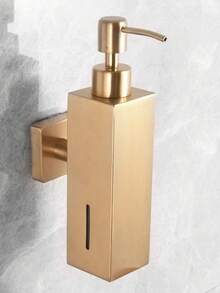 1 件方形 304 不锈钢皂液器，浴室液体皂/洗发水瓶架 - 彩色 - 查看 1