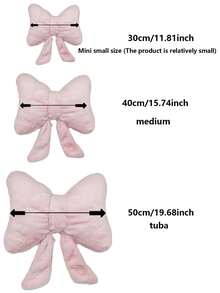 装饰性蝴蝶结抱枕，柔软可爱的蝴蝶结装饰靠垫，适用于床、沙发和卧室，春夏季必备的家居装饰枕头，生日礼物，婚礼上送给家人和朋友的完美礼物 - 豹紋款 - 查看 4